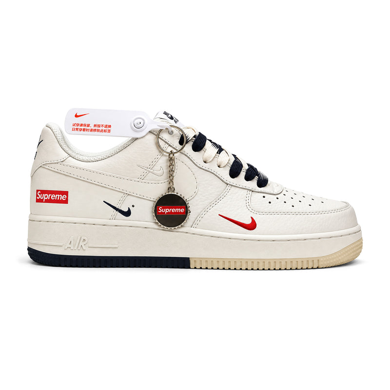 27. Nike Air Force 1 Low — White  Red  Navy
