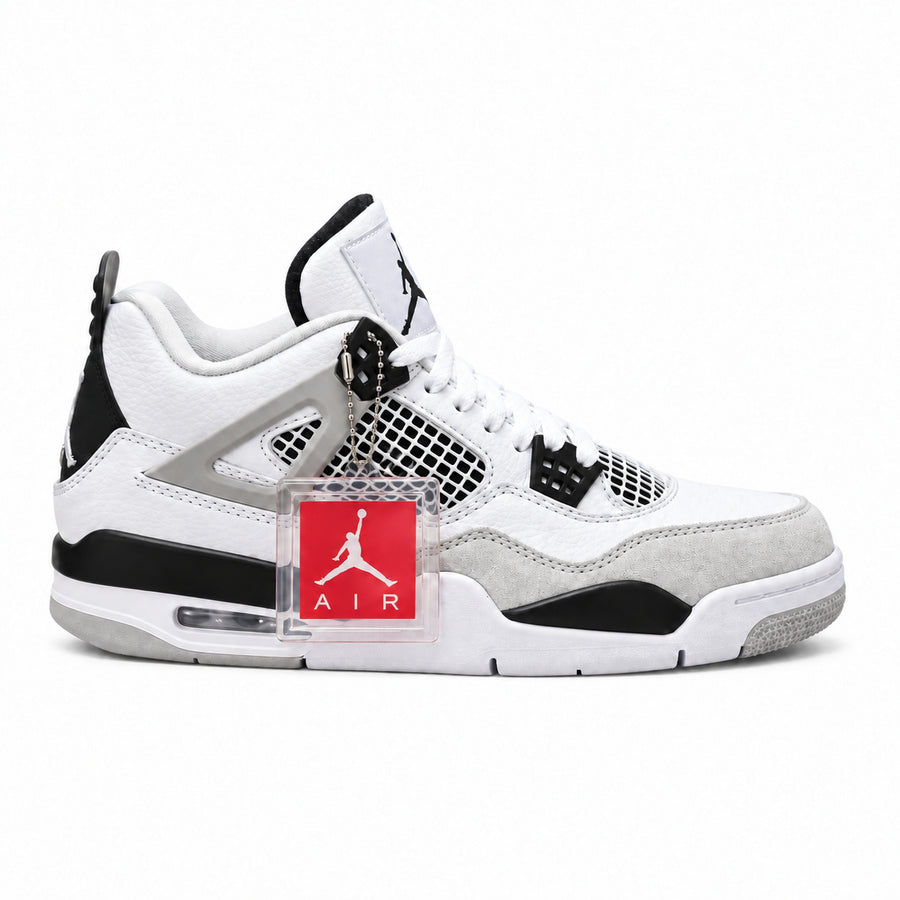WMNS Air Jordan 4 Retro – White  Black
