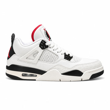 WMNS Air Jordan 4 Retro – White  Black  Red