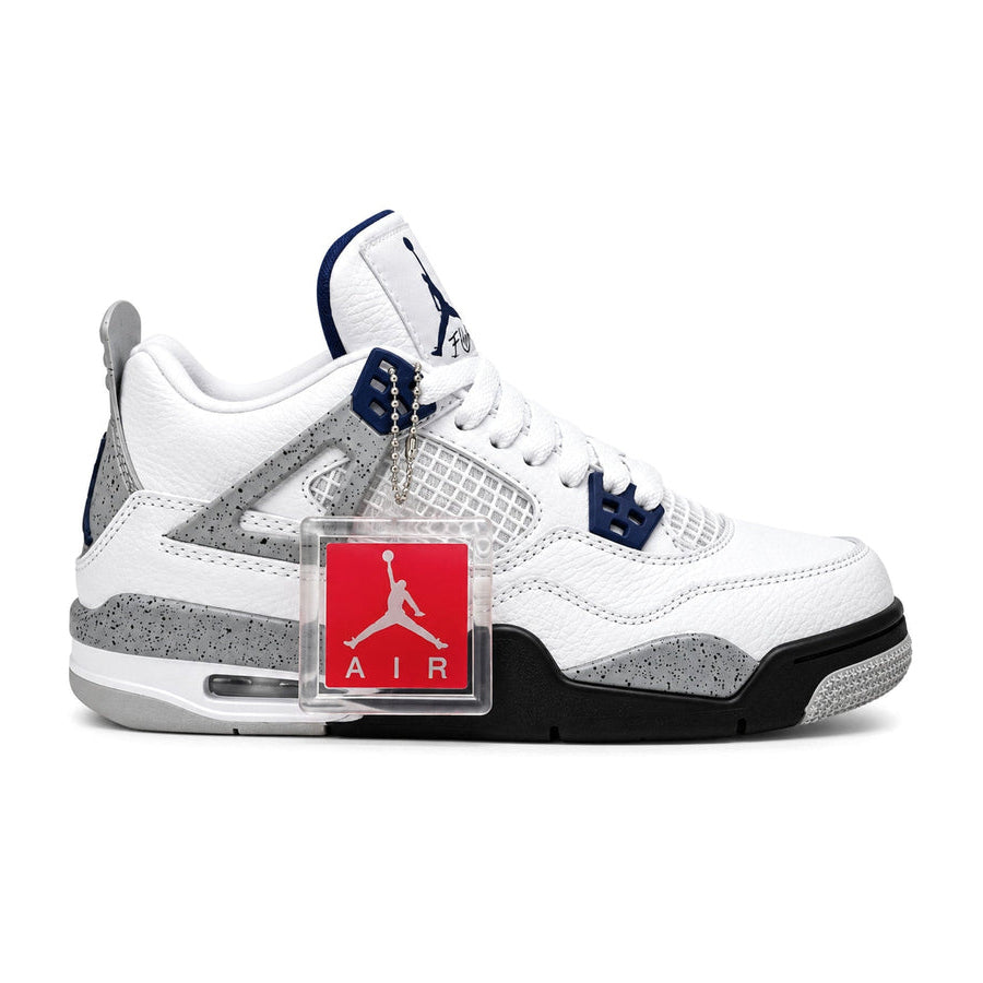 WMNS Air Jordan 4 Retro – White  Blue