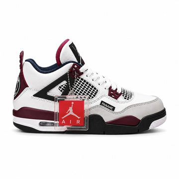 WMNS Air Jordan 4 Retro – White  Burgundy