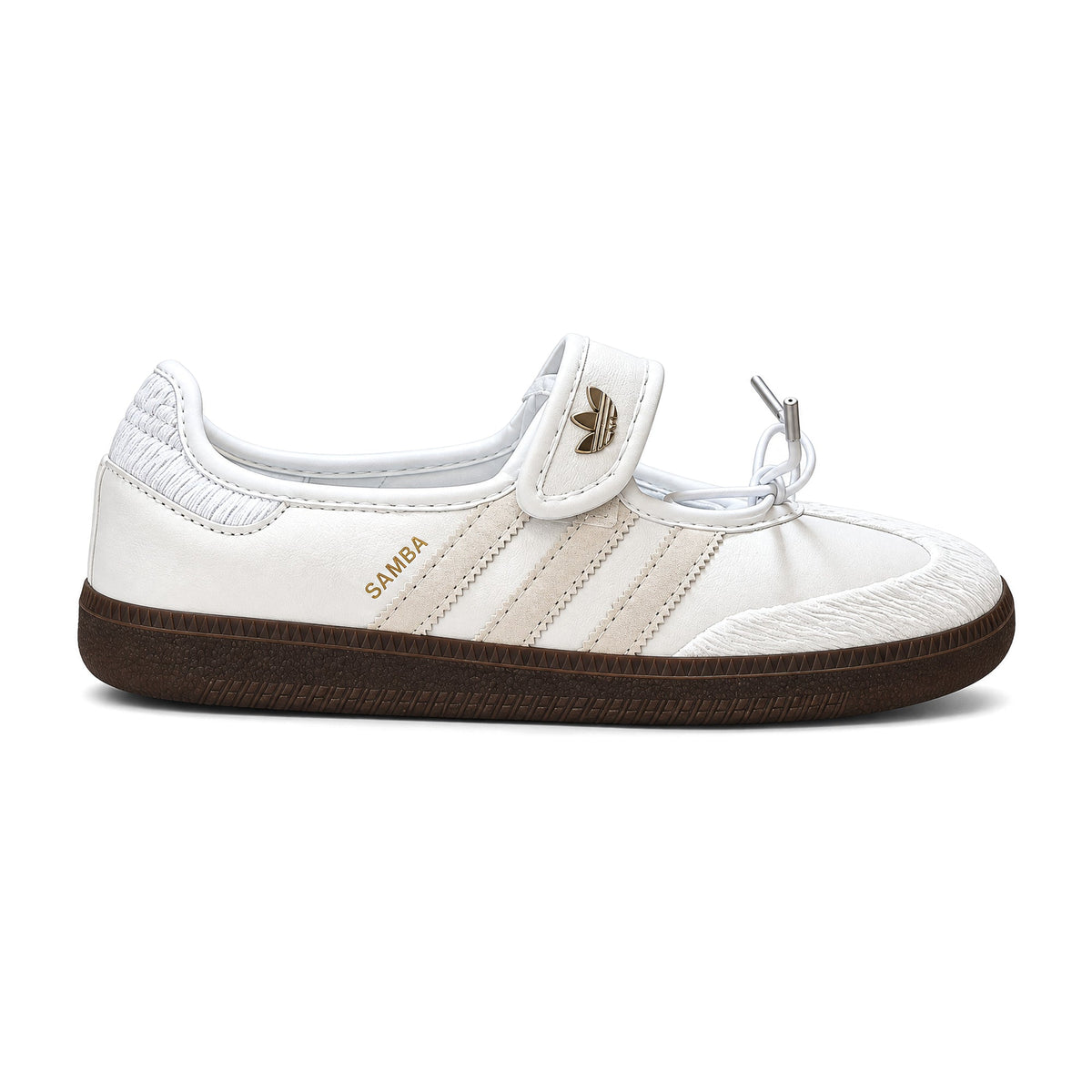 adidas Samba Jane – Cloud White  Dark Brown  Gum