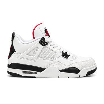 Air Jordan 4 White  Red