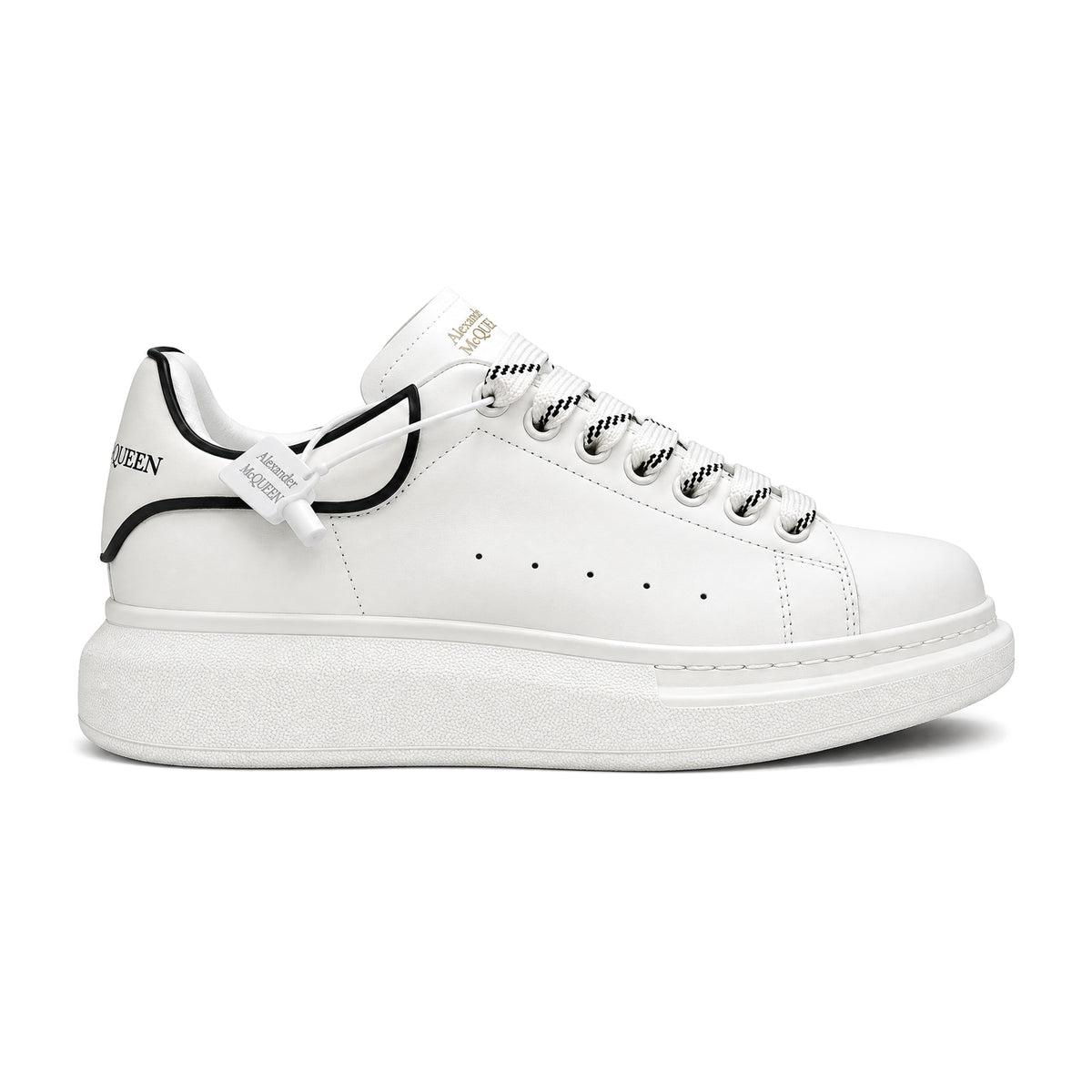 Alexander McQueen Oversized Sneaker – White  Black Ribbon
