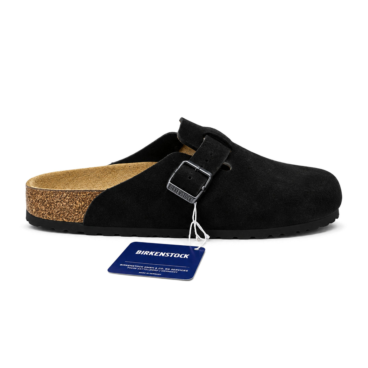 Birkenstock Boston – Black Suede