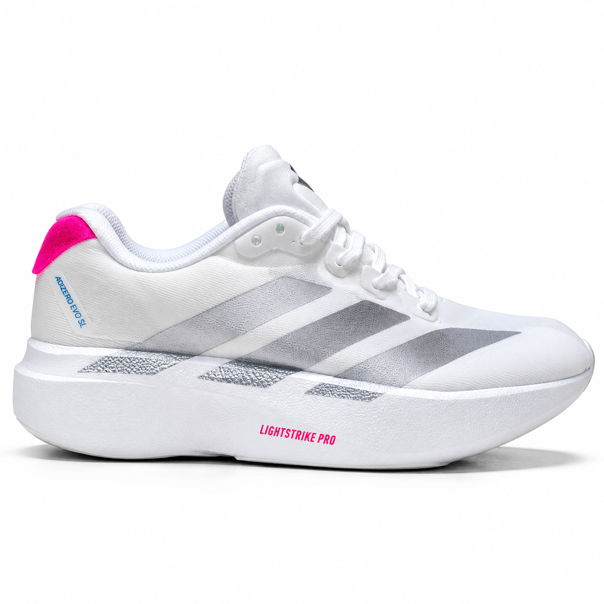 adidas Adizero EVO SL (kids) – White/Silver