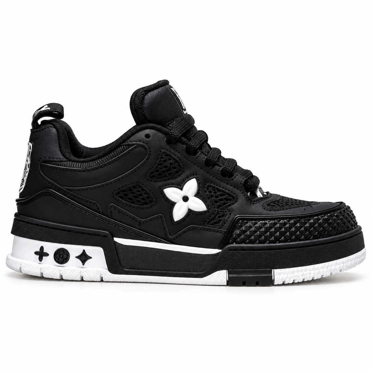 LV Trainer Sneaker –  black, white (kids)