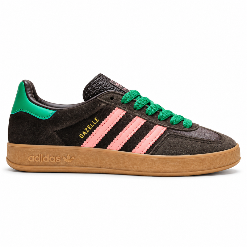 adidas Gazelle Indoor (Women’s) – Brown/Pink/Green