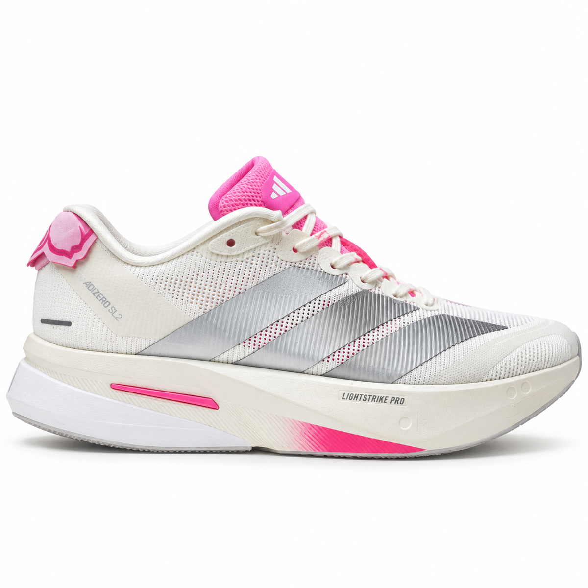 adidas Adizero Boston 13 (Women’s) – White/Silver/Pink