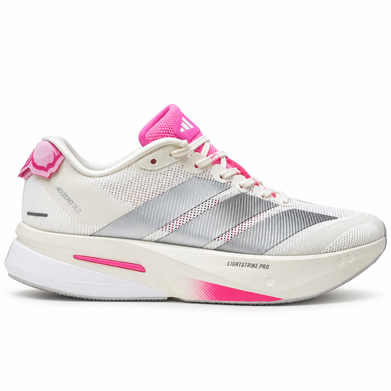 adidas Adizero Boston 13 (Women’s) – White/Silver/Pink