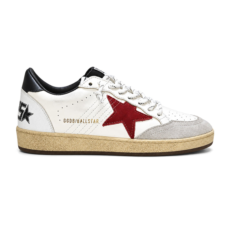 Golden Goose Super-Star White Red Star