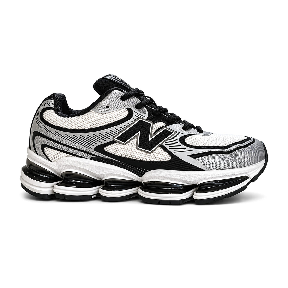 New Balance 2002R Black White