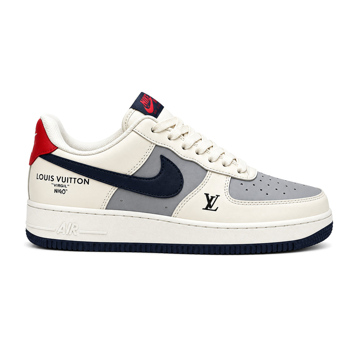 Nike Air Force 1 Low — White  Grey  Red