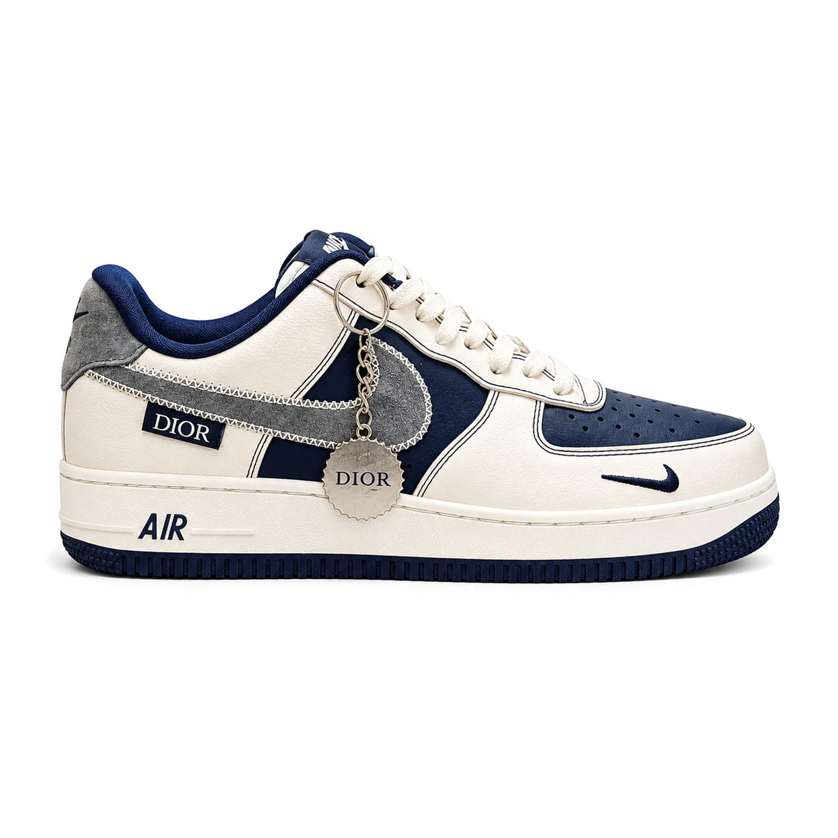 Nike Air Force 1 Low — White  Navy  Gold
