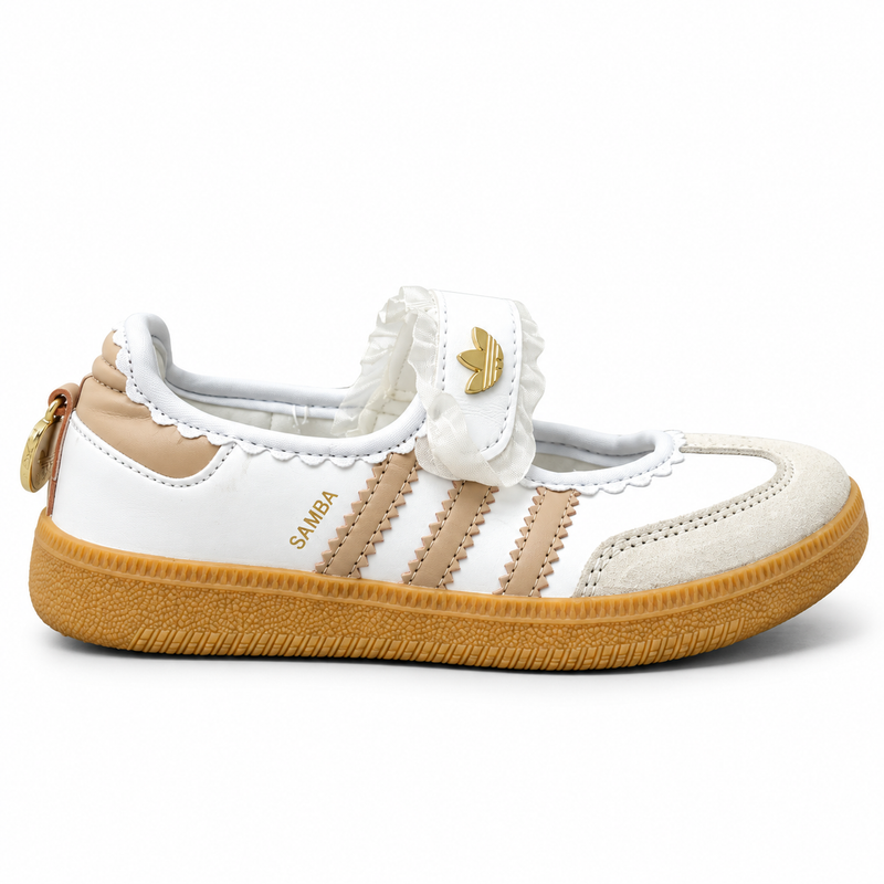 adidas SAMBA JANE (kids) –  White / Beige